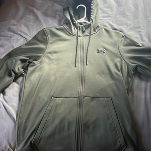 Dark Green Under Armour Zip-up Hoodie